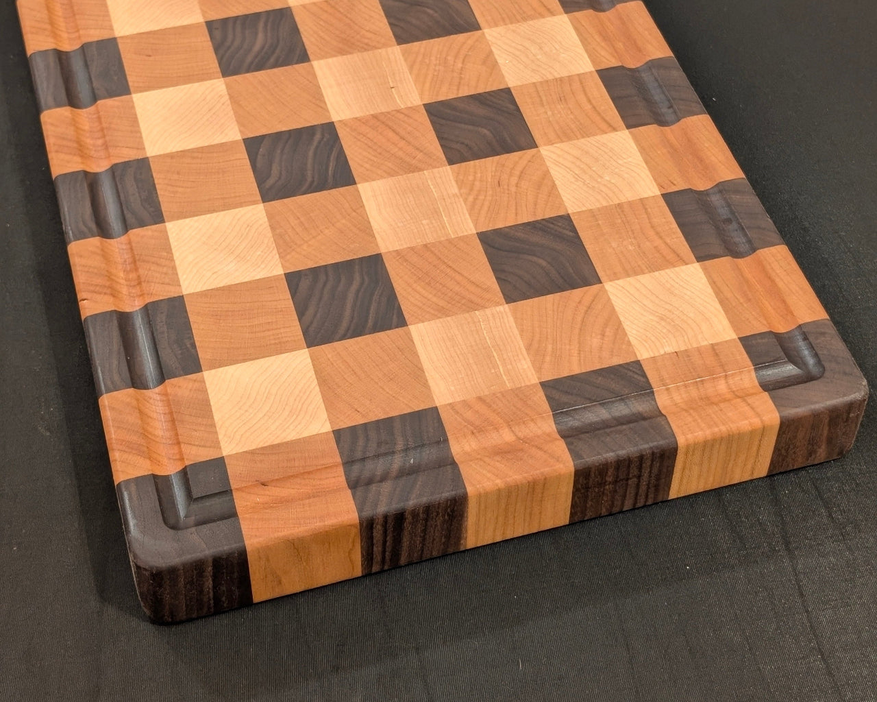 12x18  Plaid Design End Grain Cutting Board